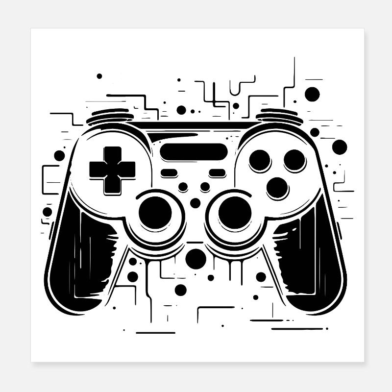 Spiel Controller Poster 20x20 cm
