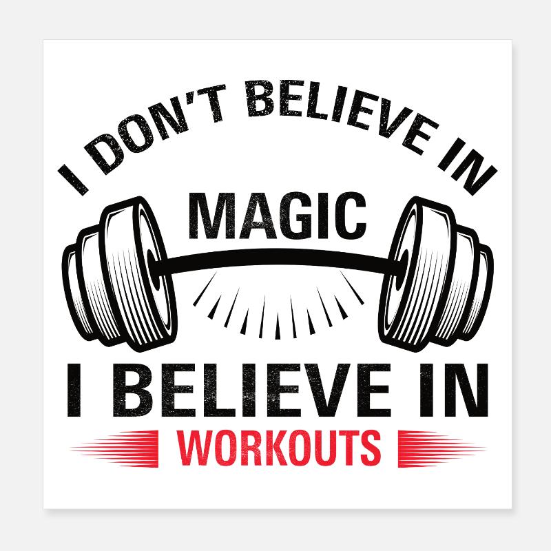 Magic Workout Poster 20x20 cm