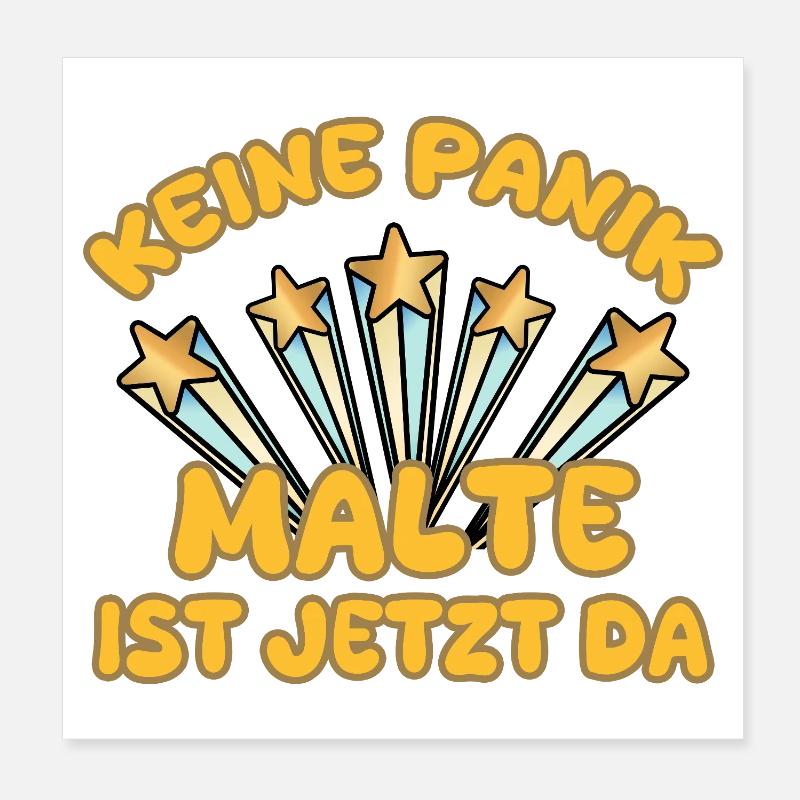 Dire Malte Poster 20 x 20 cm