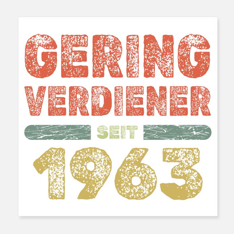 1963 Poster 20x20 cm