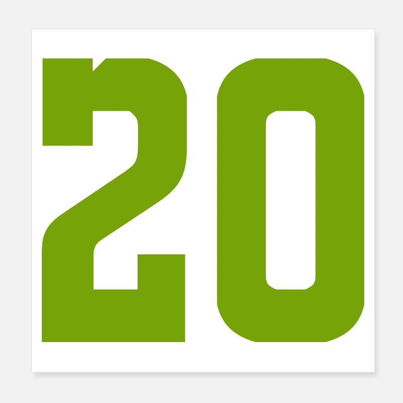 20 Poster 20 x 20 cm