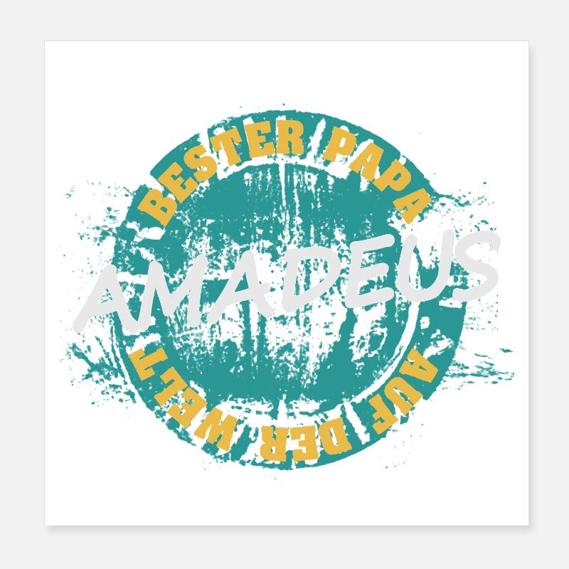 Vater Amadeus Poster 20x20 cm