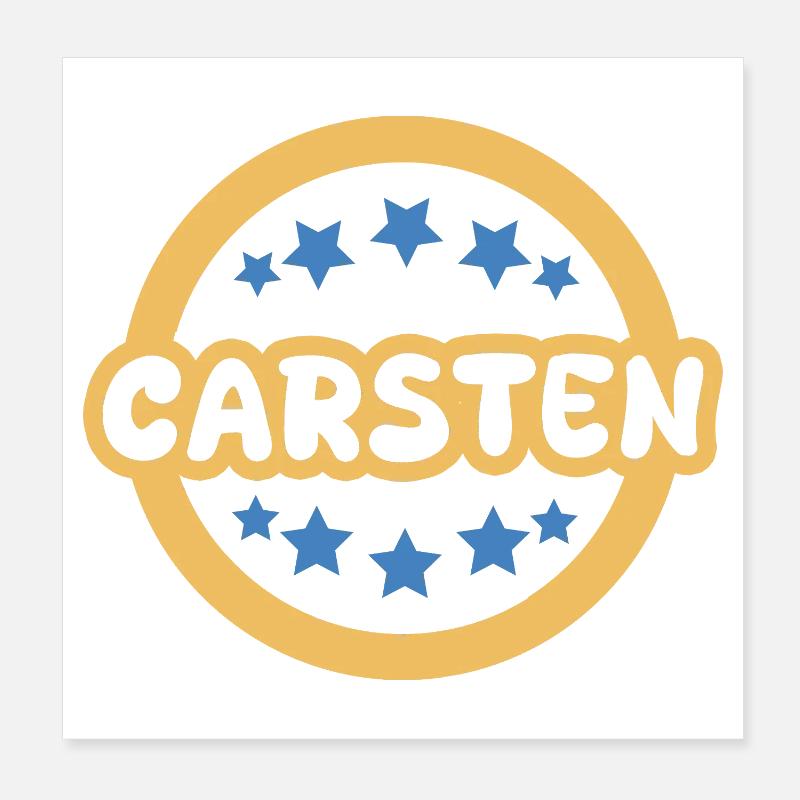 Carsten als Geschenk Poster 20x20 cm