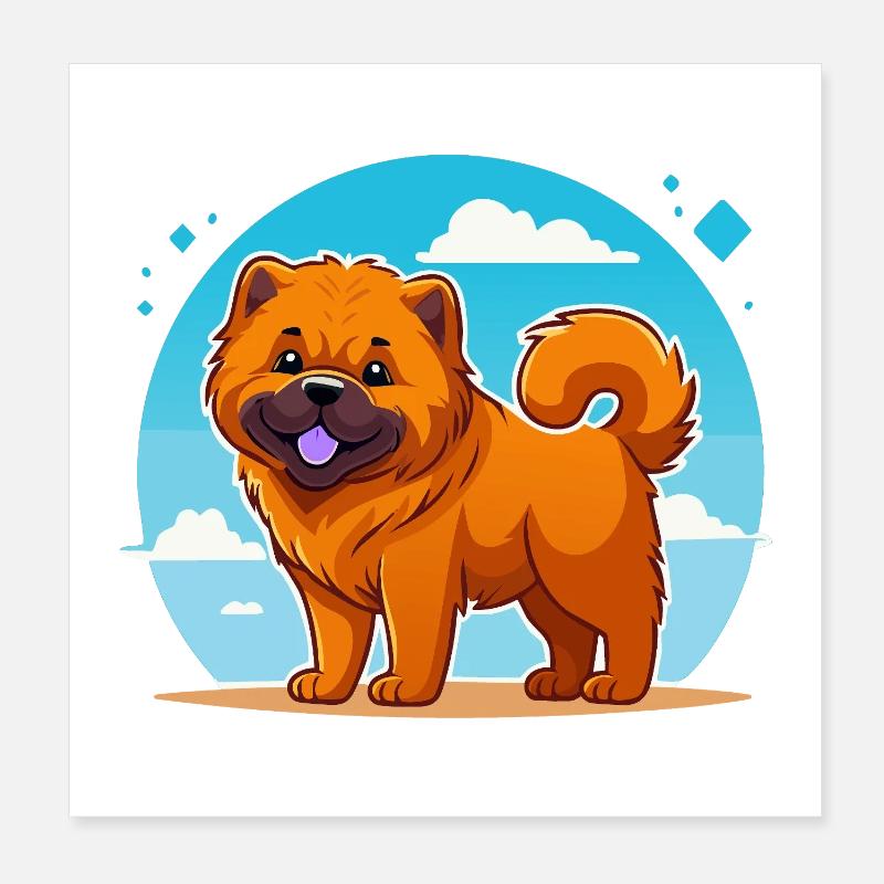 Chow-Chow (comic) Poster 8" x 8" (20x20 cm)