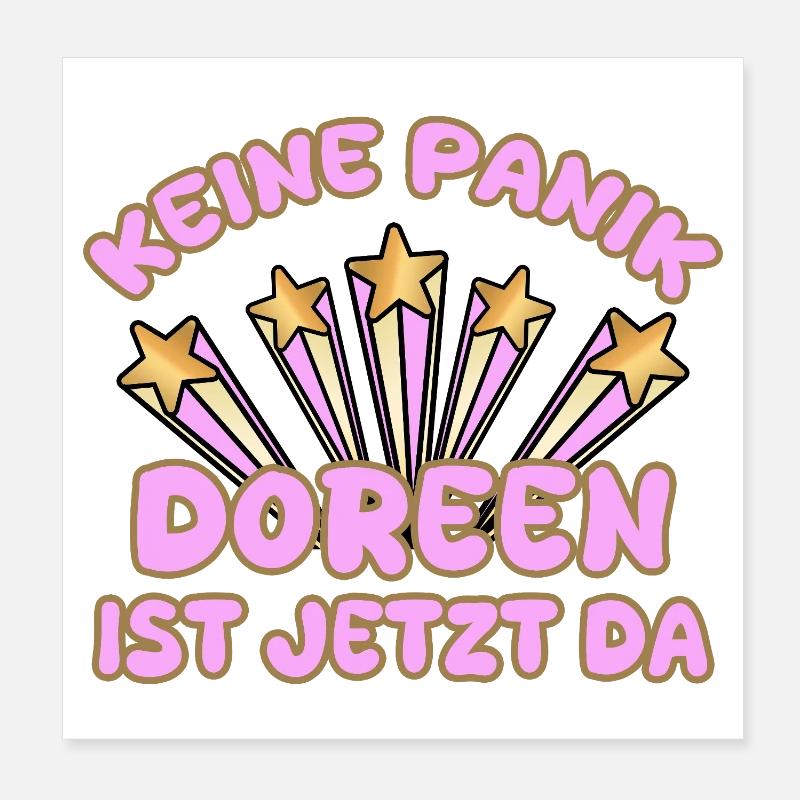 Doreen als Spruch Poster 20x20 cm