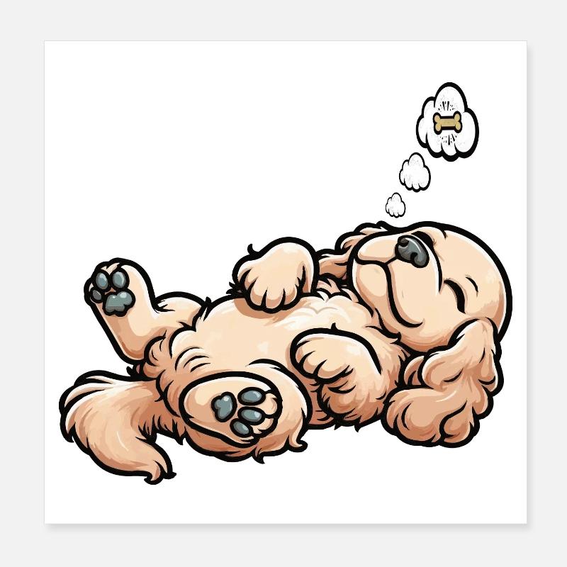 Cocker Spaniel Cockerhund Cocker Spaniel Besitzer Poster 20x20 cm