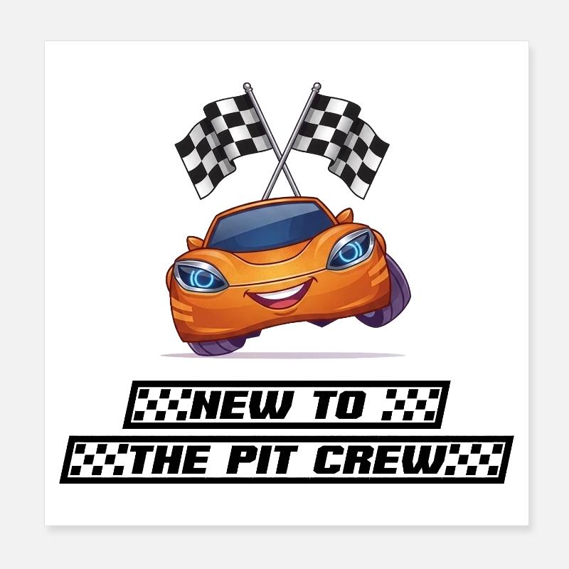 Neu in der Boxencrew Poster 20x20 cm
