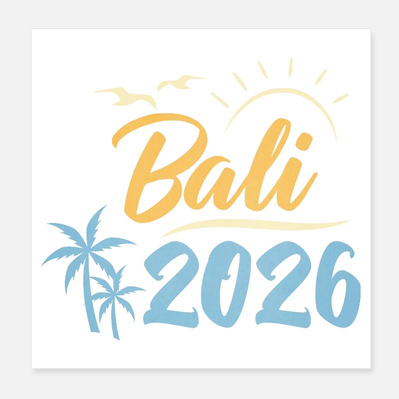 Bali 2026 Poster 20x20 cm