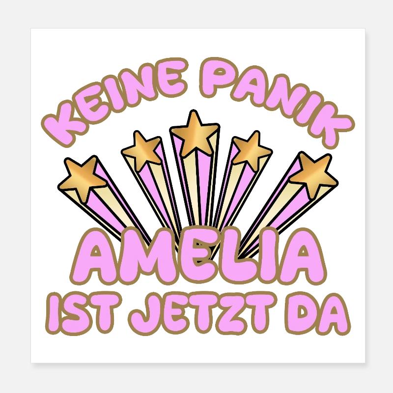 Spruch Amelia Poster 20x20 cm