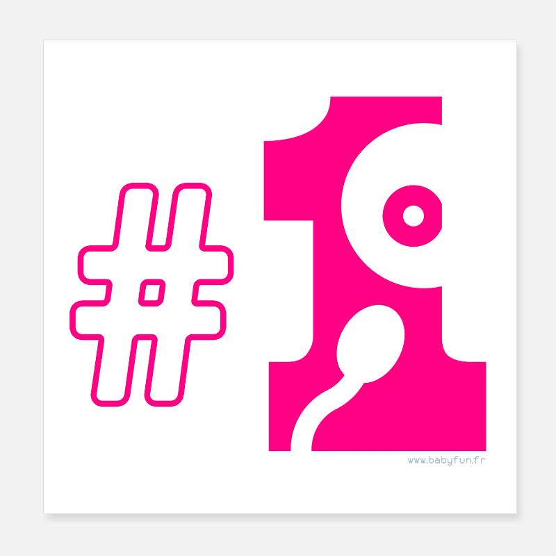 Number one Poster 20 x 20 cm