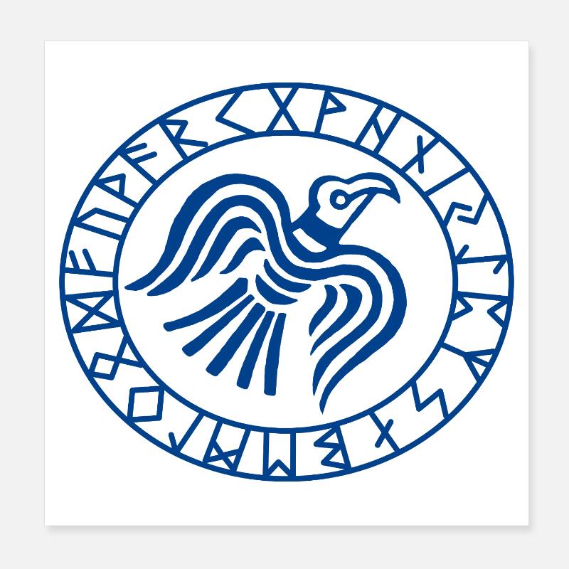 Wikinger Keltisches Symbol Poster 20x20 cm