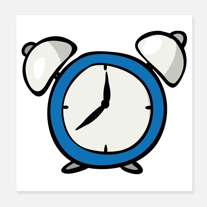 alarm clock Poster 8" x 8" (20x20 cm)