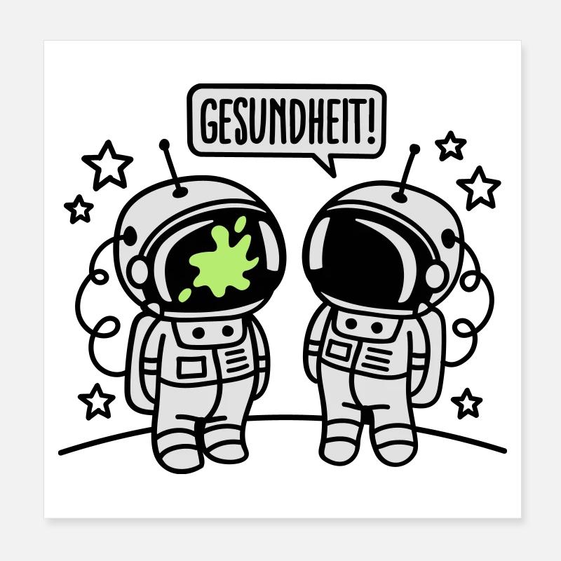 Gesundheit! Poster 20 x 20 cm