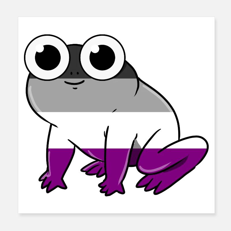 Frog Ace Pride Poster 8" x 8" (20x20 cm)