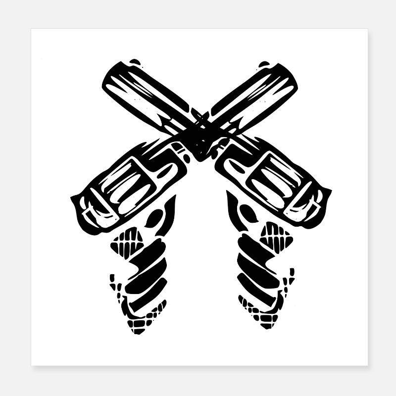 Géométrie abstraite Conception en spirale Poster 20 x 20 cm