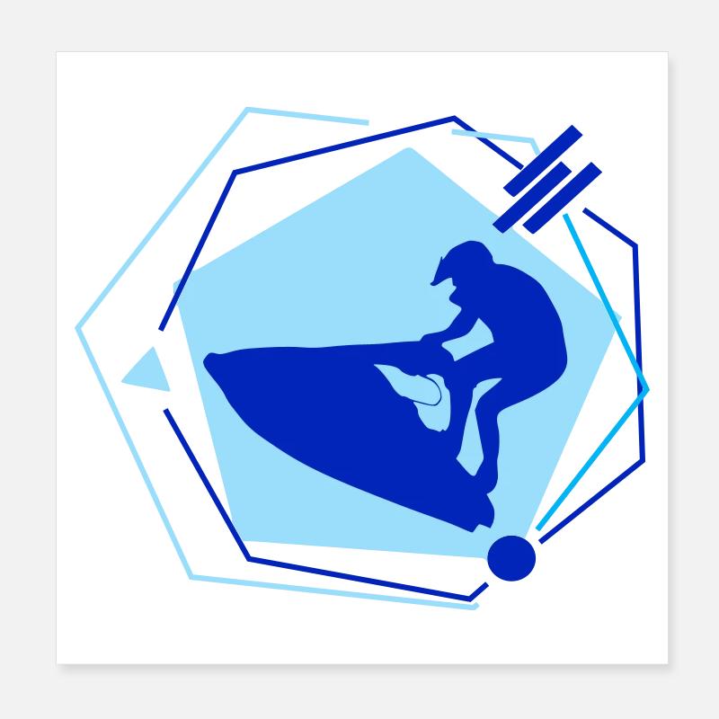 Jet ski Poster 20 x 20 cm