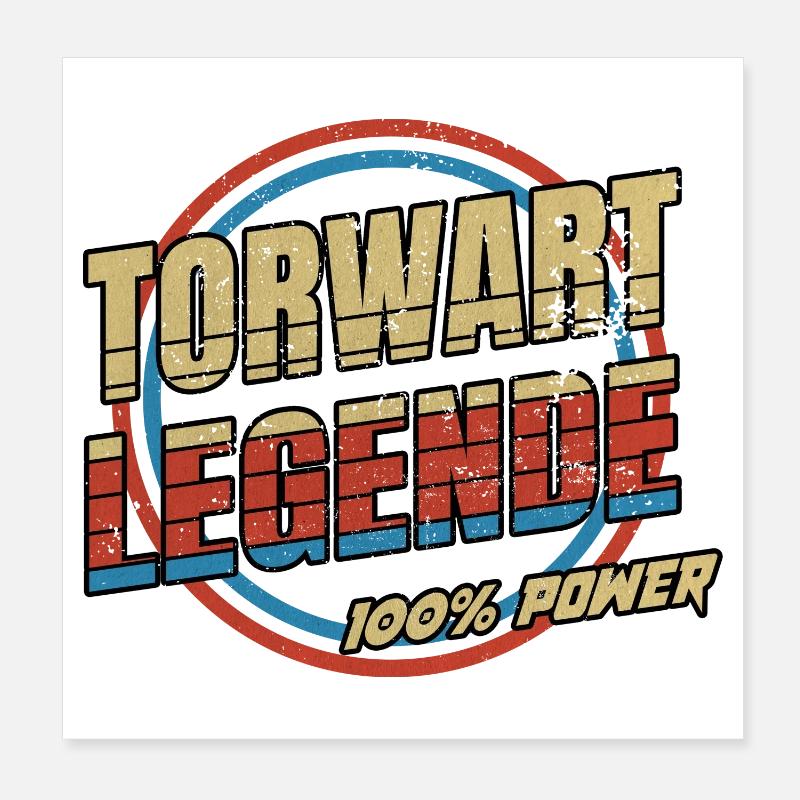 Torwart Legende Poster 20x20 cm