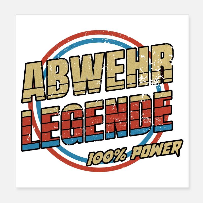 Abwehr Legende Poster 20x20 cm