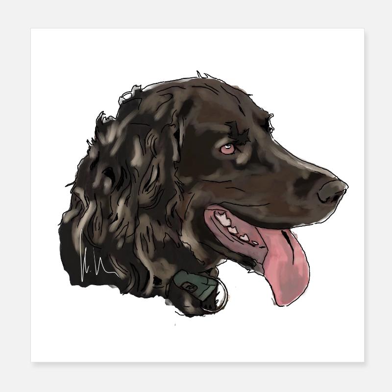 Quaildog Poster 20 x 20 cm