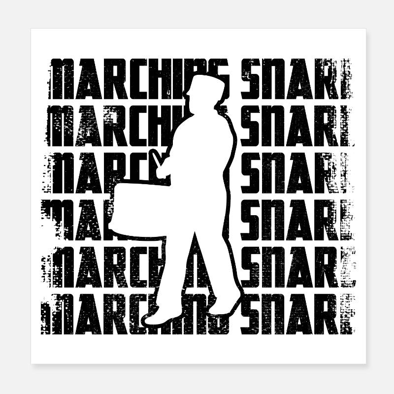 Marching drummers Poster 8" x 8" (20x20 cm)