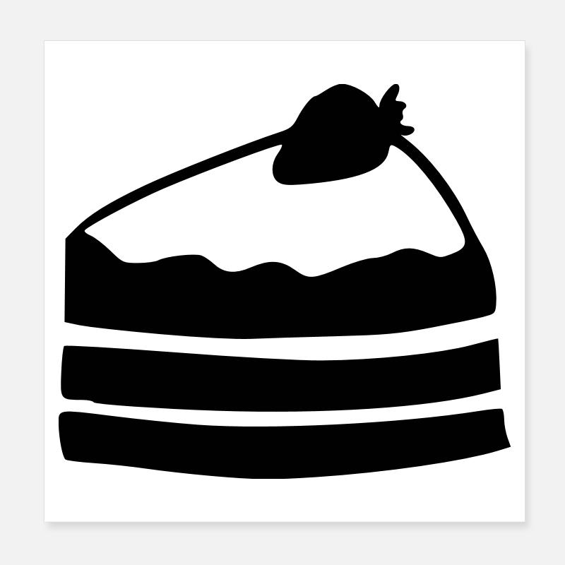 Du gâteau Poster 20 x 20 cm