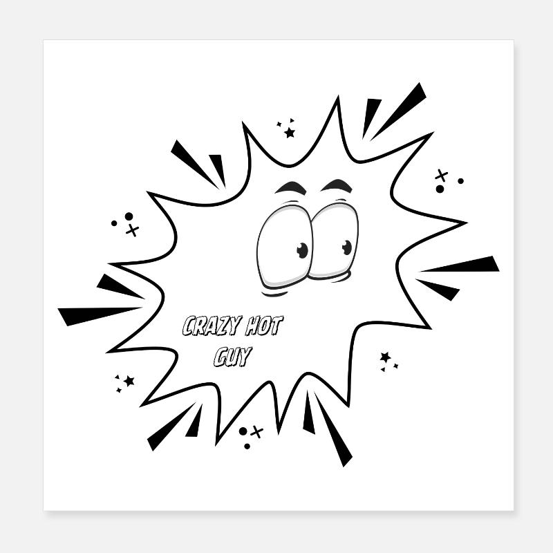 Fou Mec Chaud Poster 20 x 20 cm