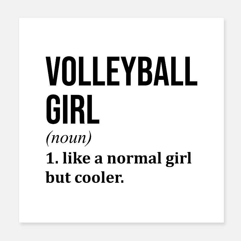 Volleyball Poster 20x20 cm
