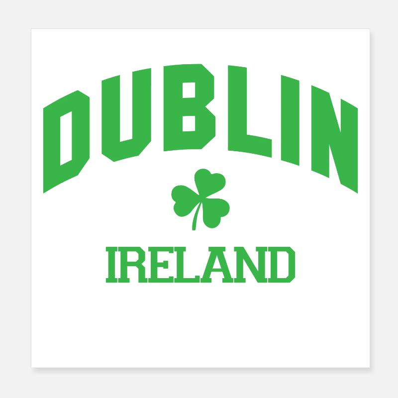 Dublin - Ireland Poster 8" x 8" (20x20 cm)