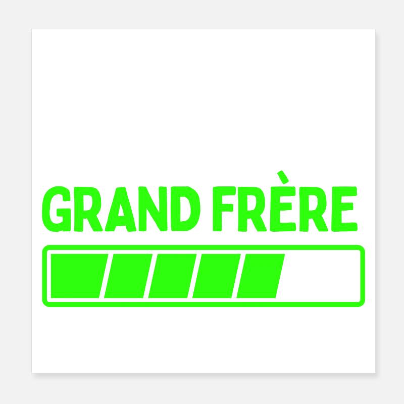 Bientôt grand frère Poster 20 x 20 cm