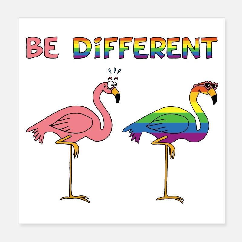 differ Poster 8" x 8" (20x20 cm)