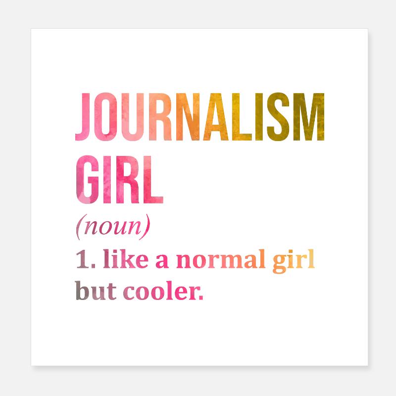journaliste Poster 20 x 20 cm