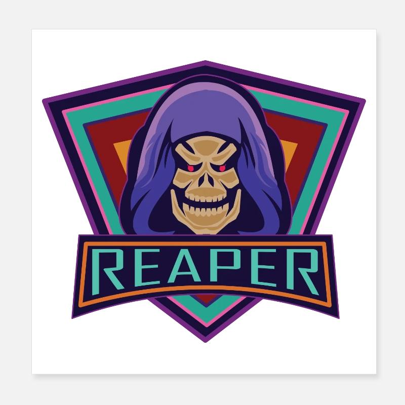 Sensenmann Reaper. Poster 20x20 cm