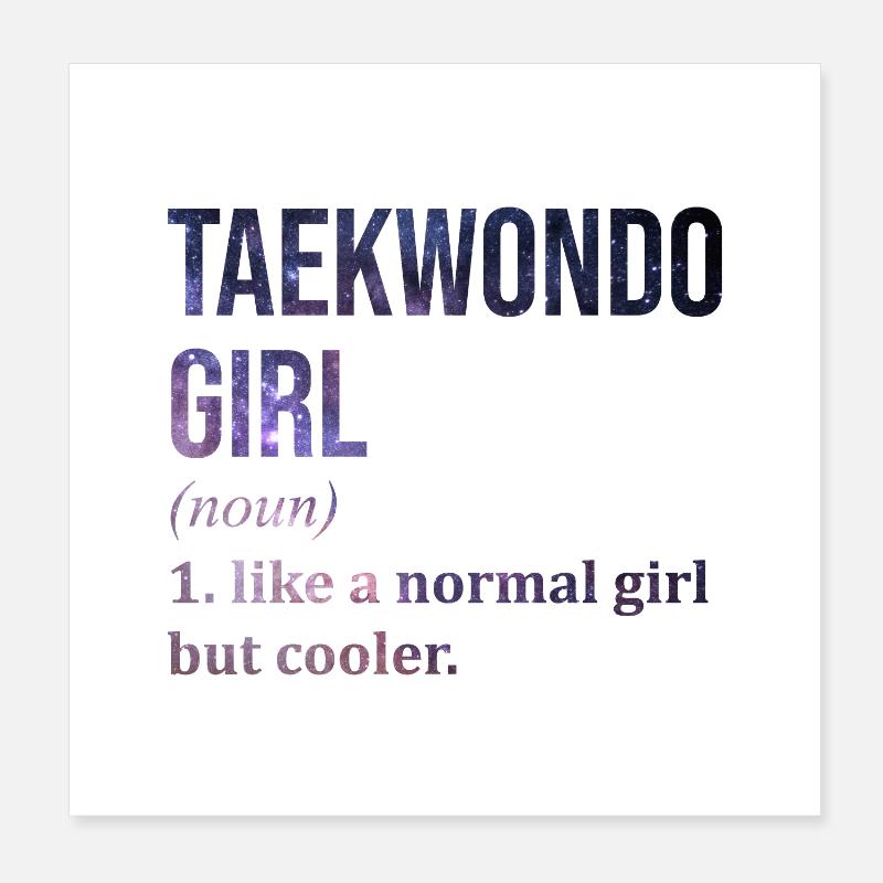 Taekwondo Poster 20 x 20 cm