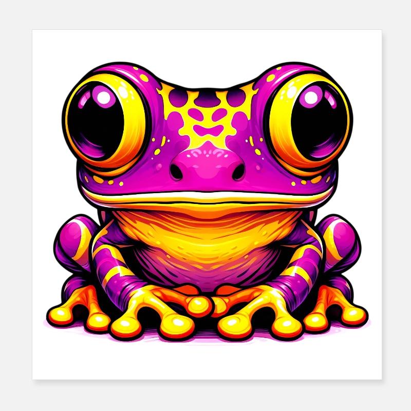 Frosch Poster 20x20 cm