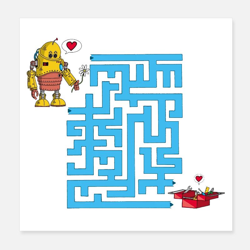 Le labyrinthe de l'amour Poster 20 x 20 cm