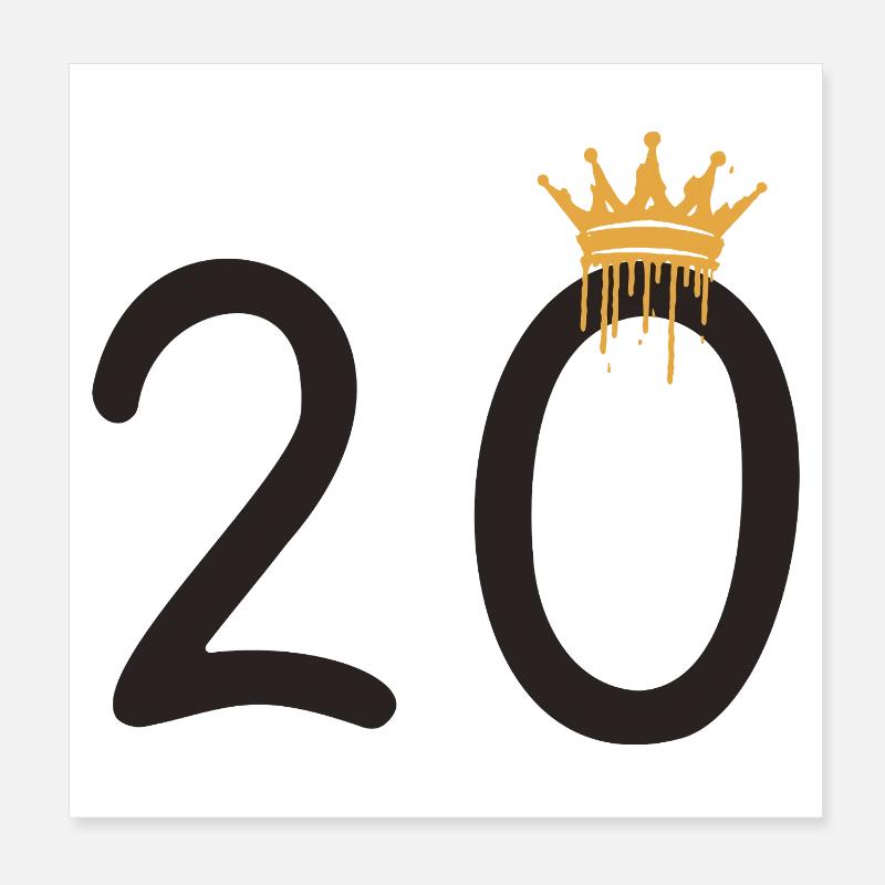 20 Poster 8" x 8" (20x20 cm)