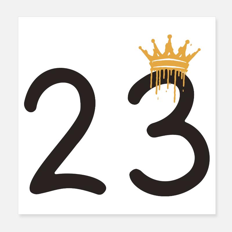 23 Poster 8" x 8" (20x20 cm)