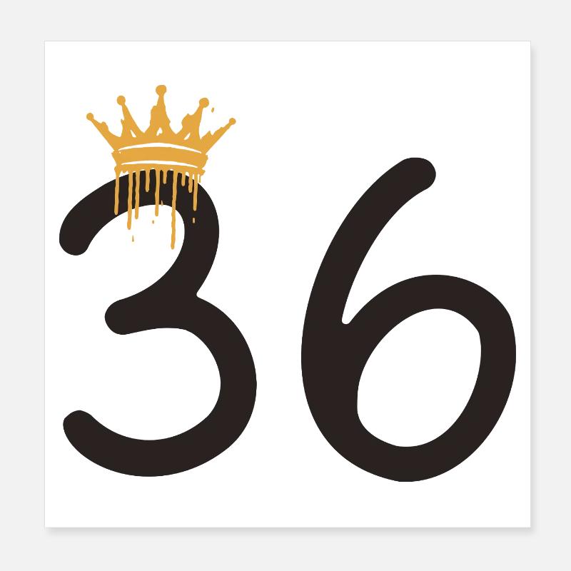 36 Poster 20x20 cm
