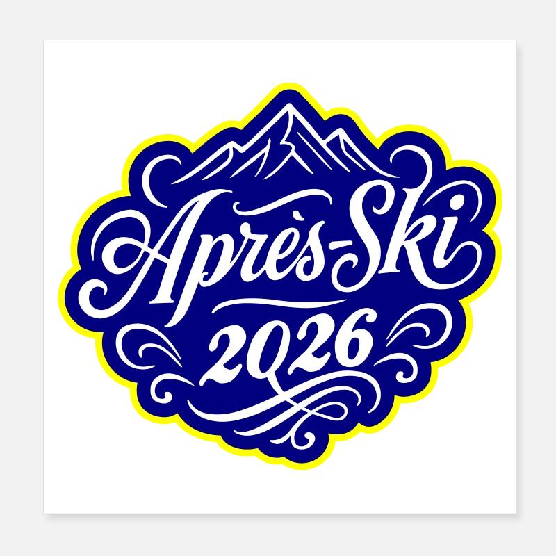 Apres-Ski 2026 Poster 20x20 cm