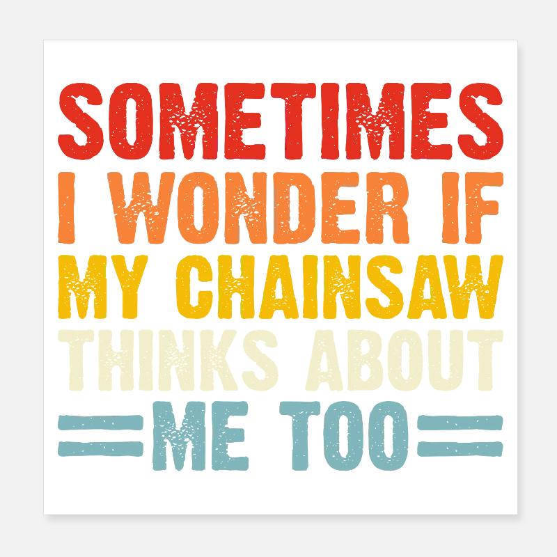 Cadeau de menuisier Ébéniste Menuisier Poster 20 x 20 cm