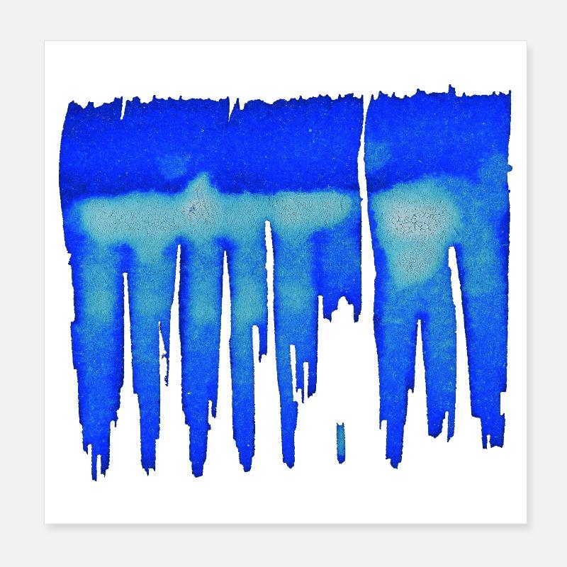 Abstract - Blue Background Poster 8" x 8" (20x20 cm)