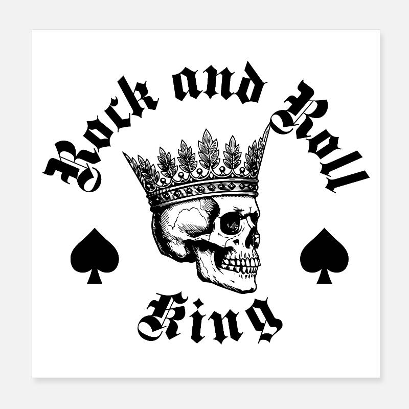 Le roi du rock and roll Poster 20 x 20 cm