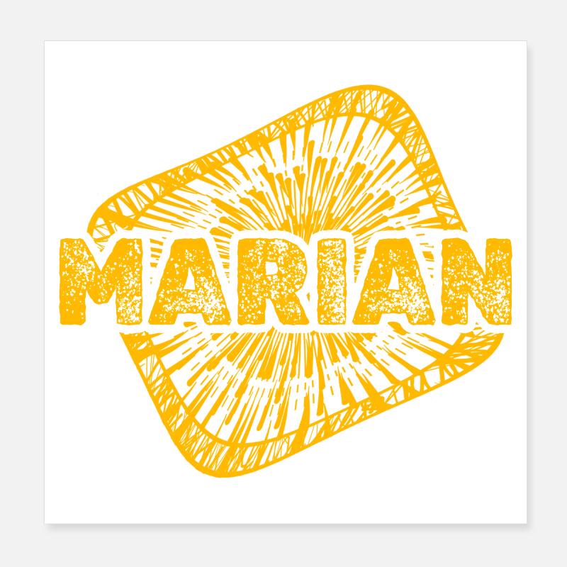 MARIAN Sunstamp Poster 20 x 20 cm