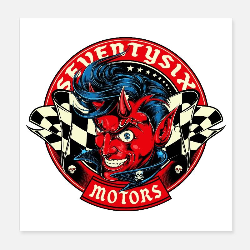 Lucky Devil Poster 20x20 cm