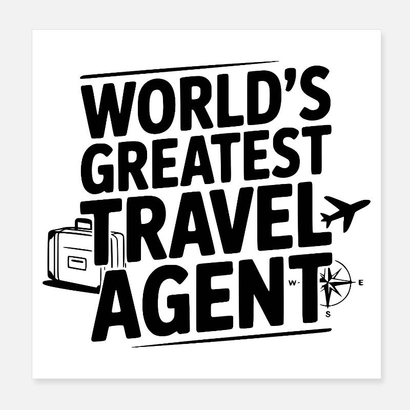 Le plus grand agent de voyages du monde Poster 20 x 20 cm