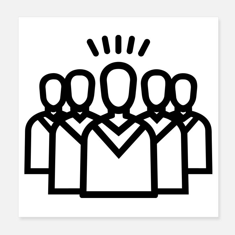 Chor Poster 20x20 cm