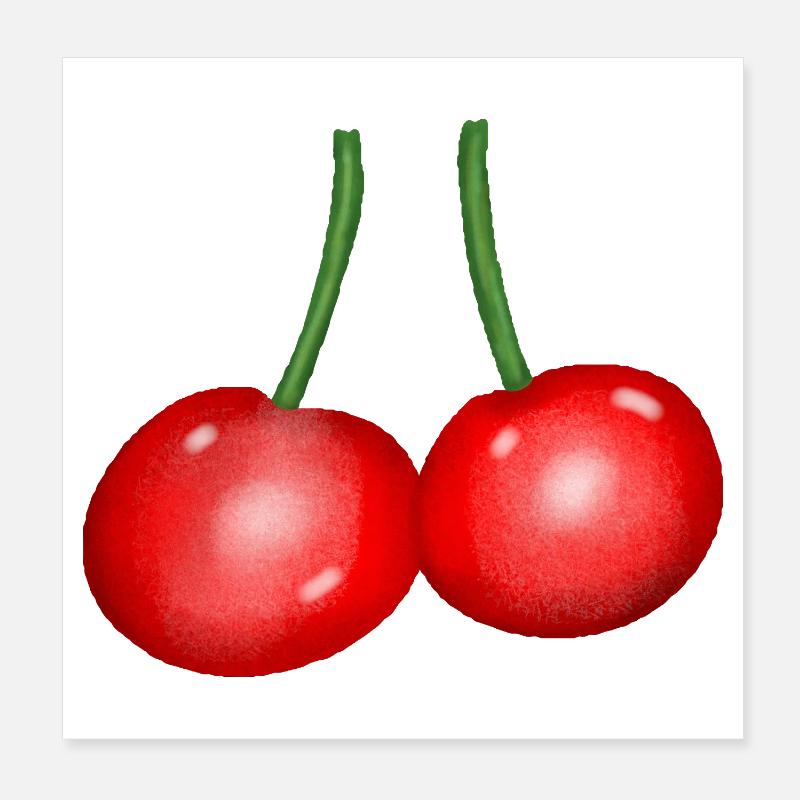 Fruit Duo Cerise Fruit Fruit Cerise Poster 20 x 20 cm