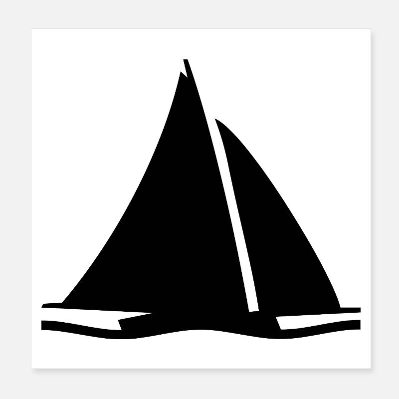 Segeln Poster 20x20 cm