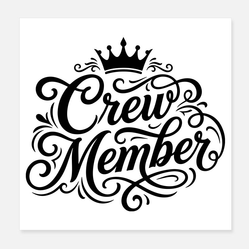 crew member Poster 8" x 8" (20x20 cm)