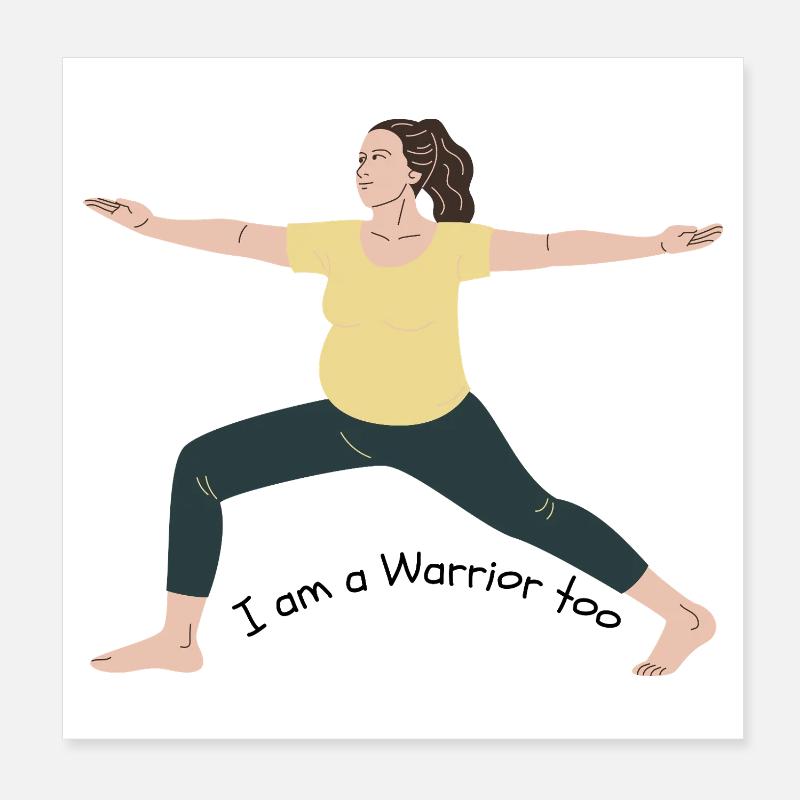 Warrior Too the Left Poster 8" x 8" (20x20 cm)